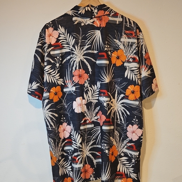 Curling Winter Sport Hawaiian Shirts Summer Button Down Mens Sz.XL - Picture 5 of 5